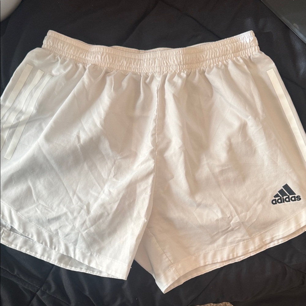 Adidas White Athletic Shorts